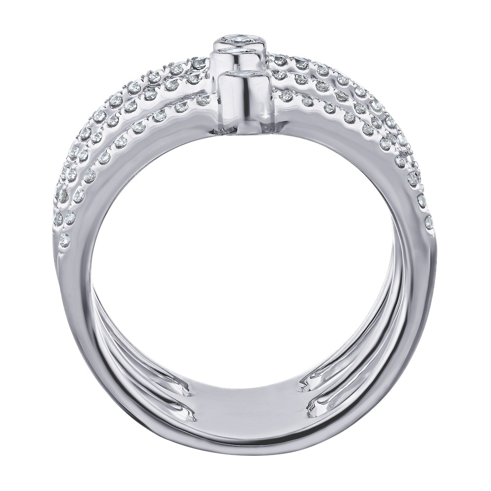 14k White Gold Ring Diamond 0.50 Ctw Ring