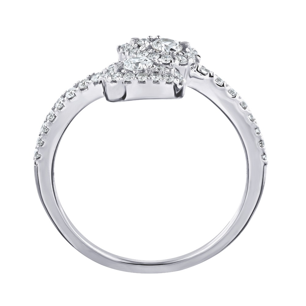 14k White Gold Ring Diamond 0.50 Ctw Ring