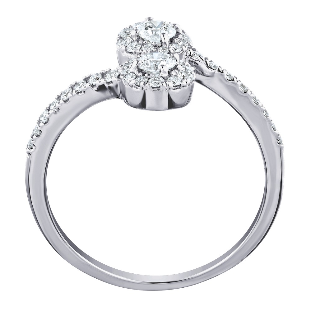 14k White Gold Ring Diamond 0.50 Ctw Ring