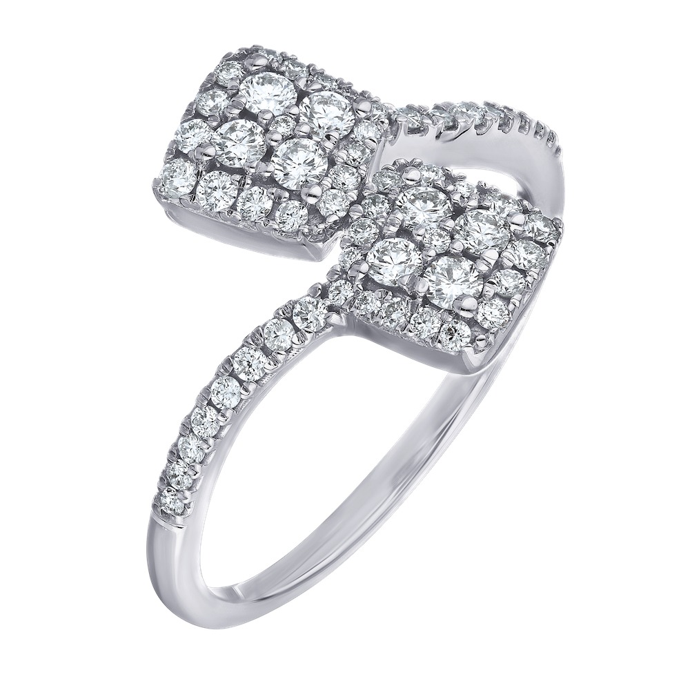 14k White Gold Ring Diamond 0.50 Ctw Ring