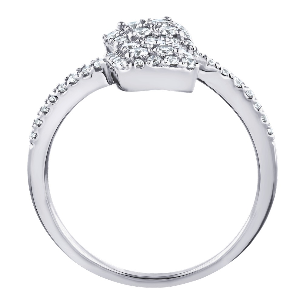 14k White Gold Ring Diamond 0.50 Ctw Ring