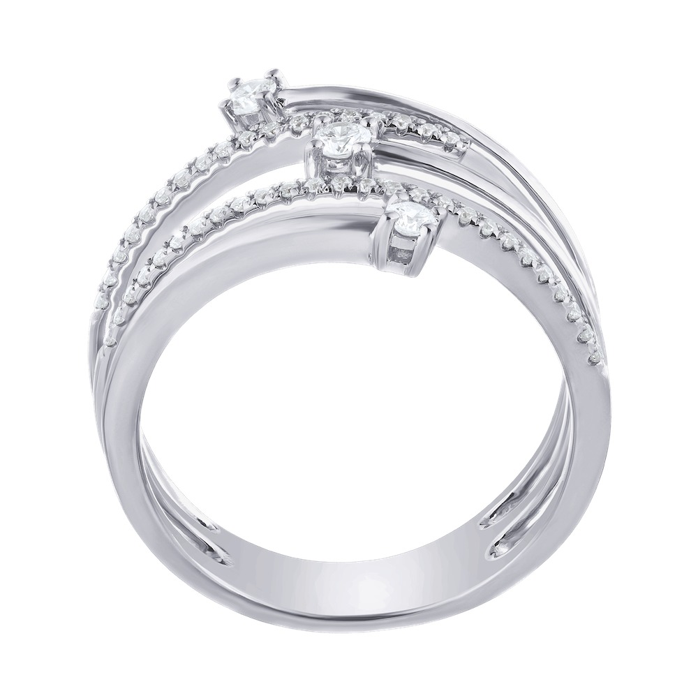 14k White Gold Ring Diamond 0.25 Ctw Ring