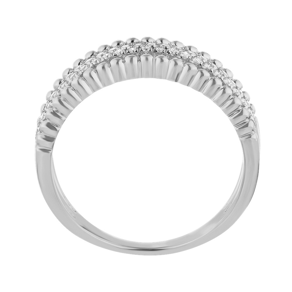 14k White Gold Ring Diamond 0.20 Ctw Ring