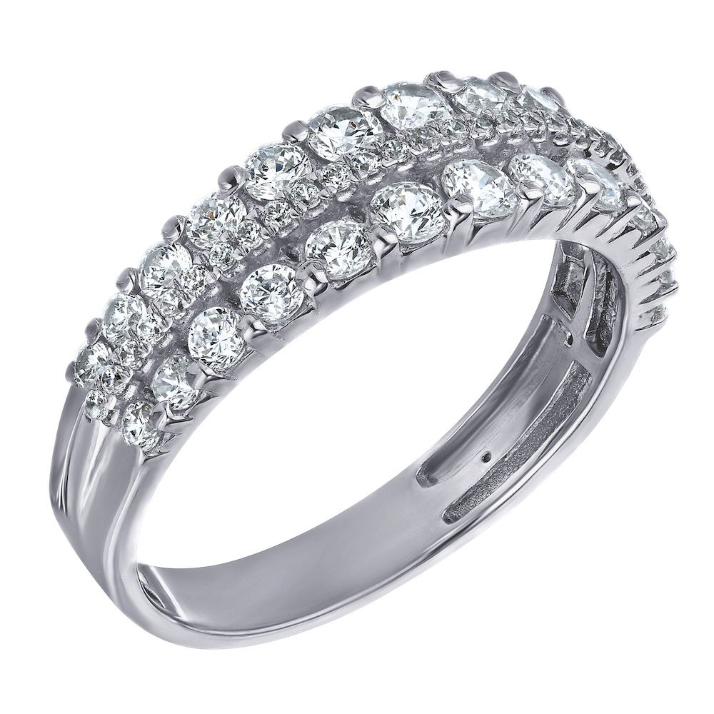 14k White Gold Ring Diamond 1.25 Ctw Ring