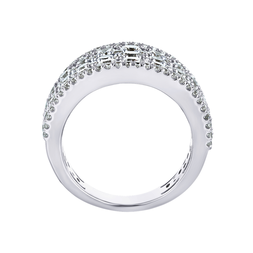 14k White Gold Ring Diamond 2.00 Ctw Ring