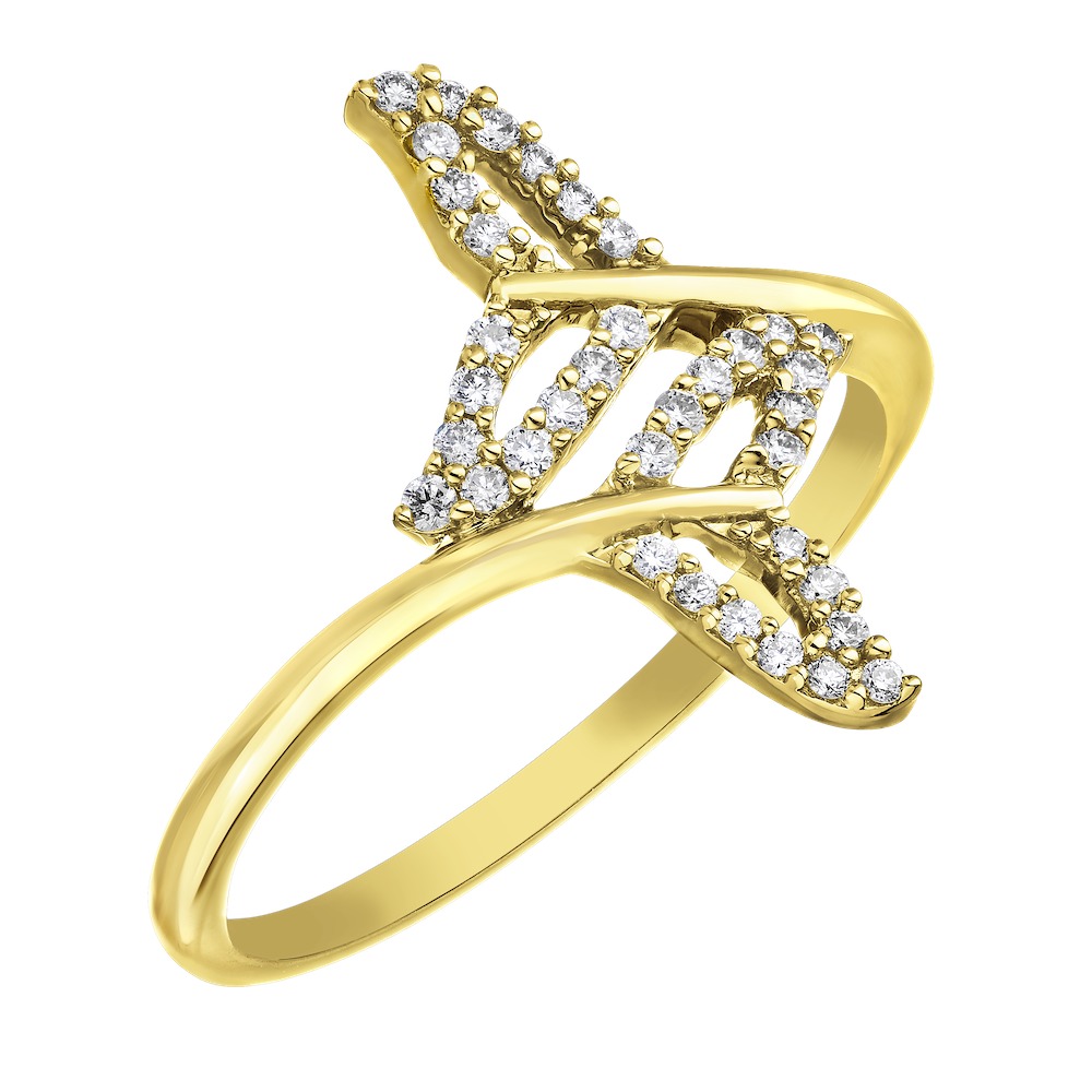 OCEANITY &trade; 14k Yellow Gold Ring Diamond 0.20 Ctw Ring