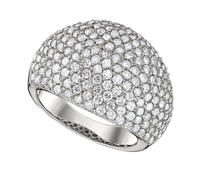 14k White Gold Ring Diamond 4.00 Ctw Ring