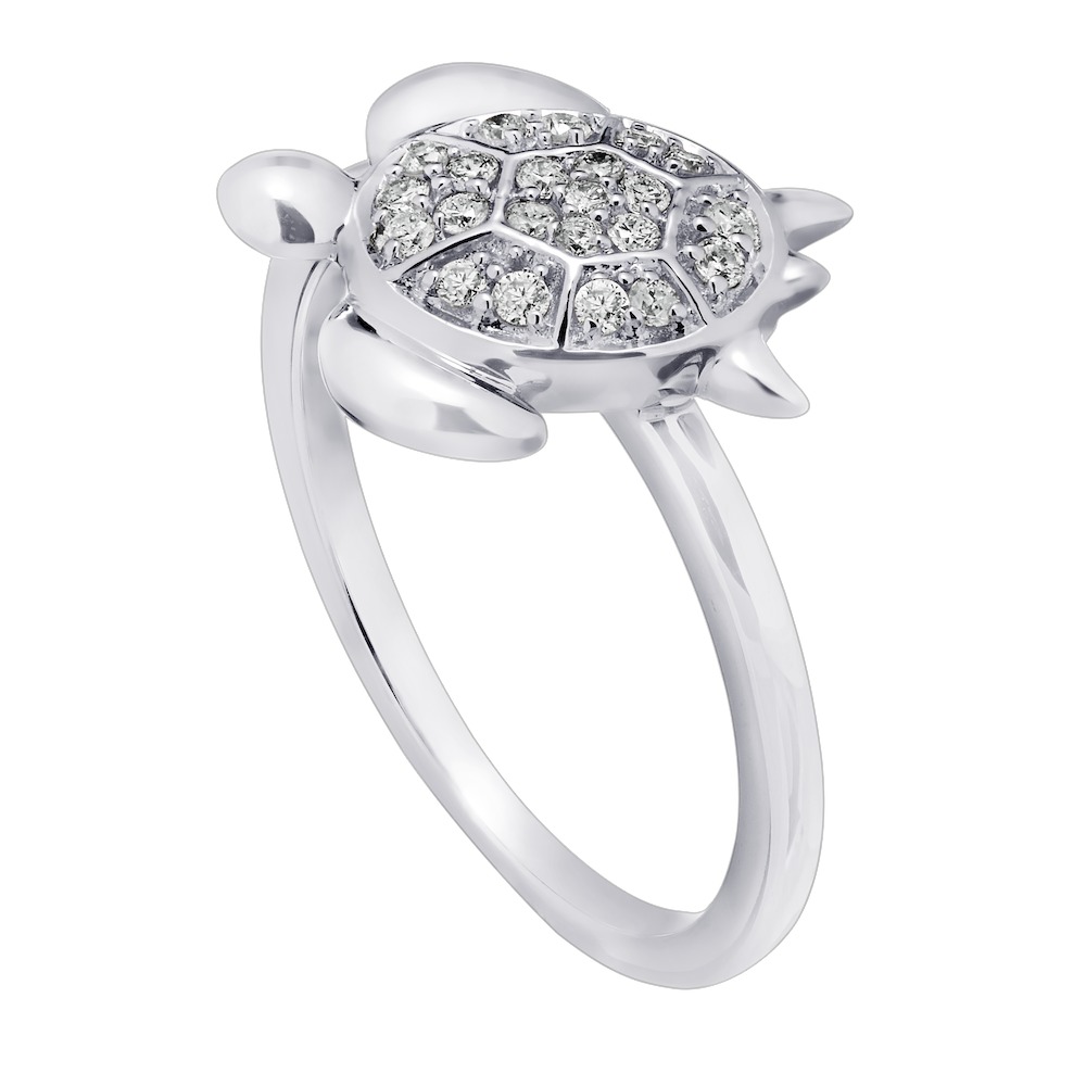 OCEANITY &trade; 14k White Gold Ring Diamond 0.25 Ctw Ring