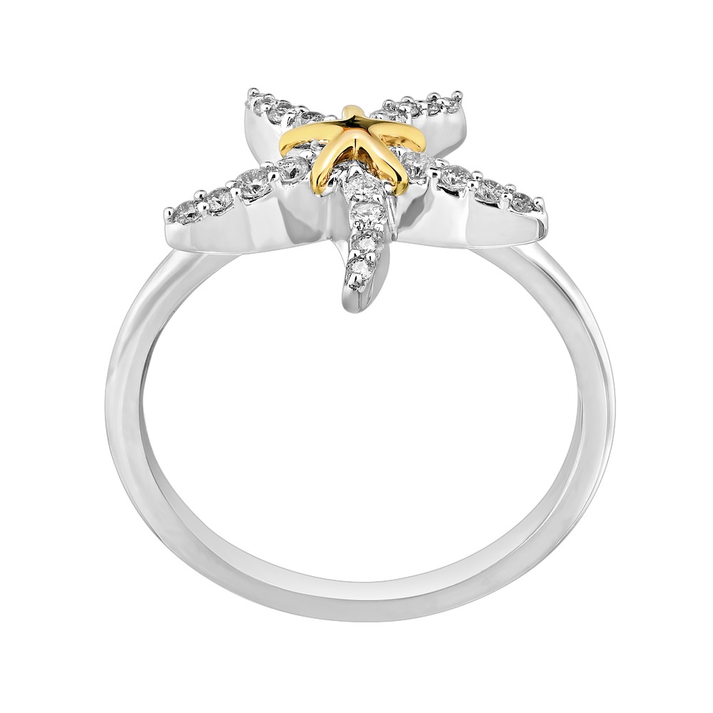 OCEANITY &trade; 14k Two Tone Ring Diamond 0.25 Ctw Ring