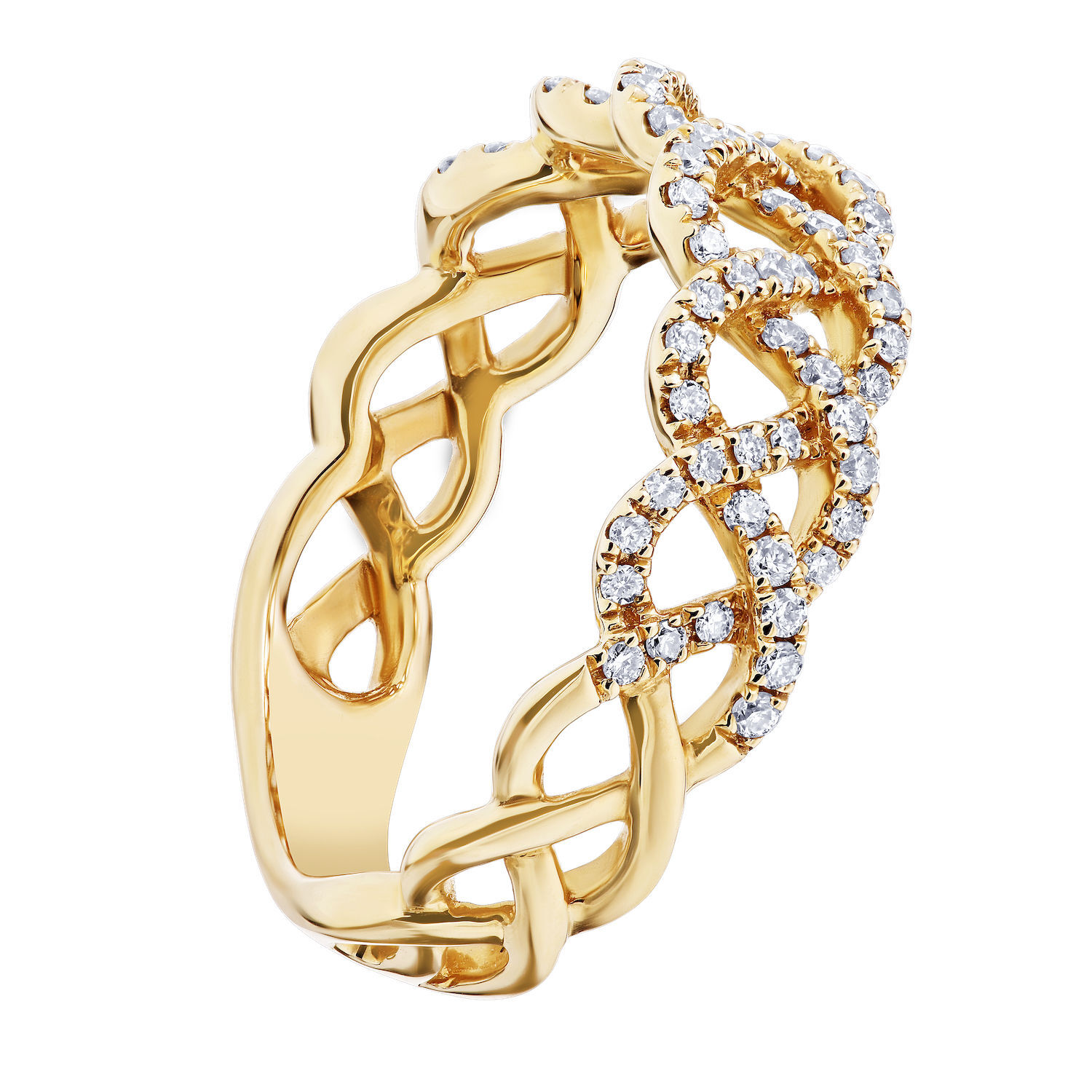 14k Yellow Gold Ring Diamond 0.33 Ctw Ring