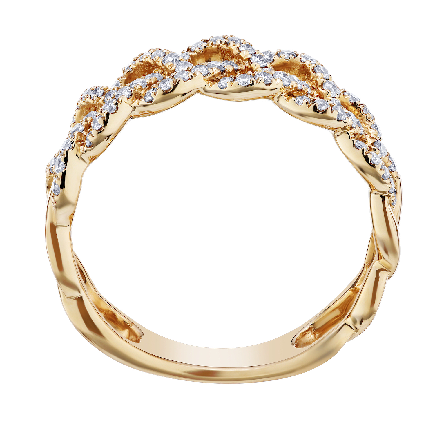 14k Yellow Gold Ring Diamond 0.33 Ctw Ring