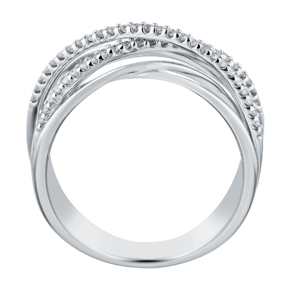 14k White Gold Ring Diamond 0.20 Ctw Ring