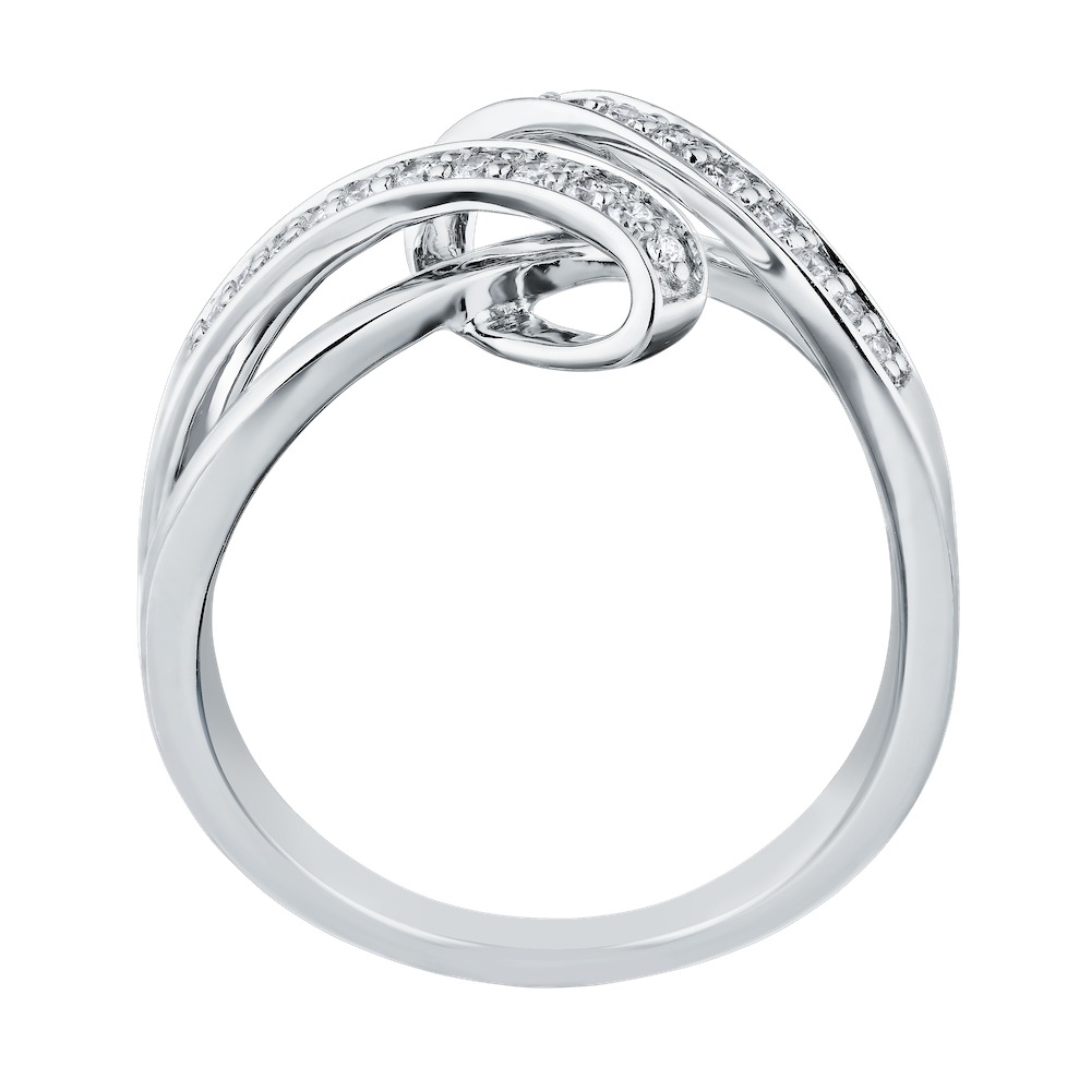 14k White Gold Ring Diamond 0.15 Ctw Ring