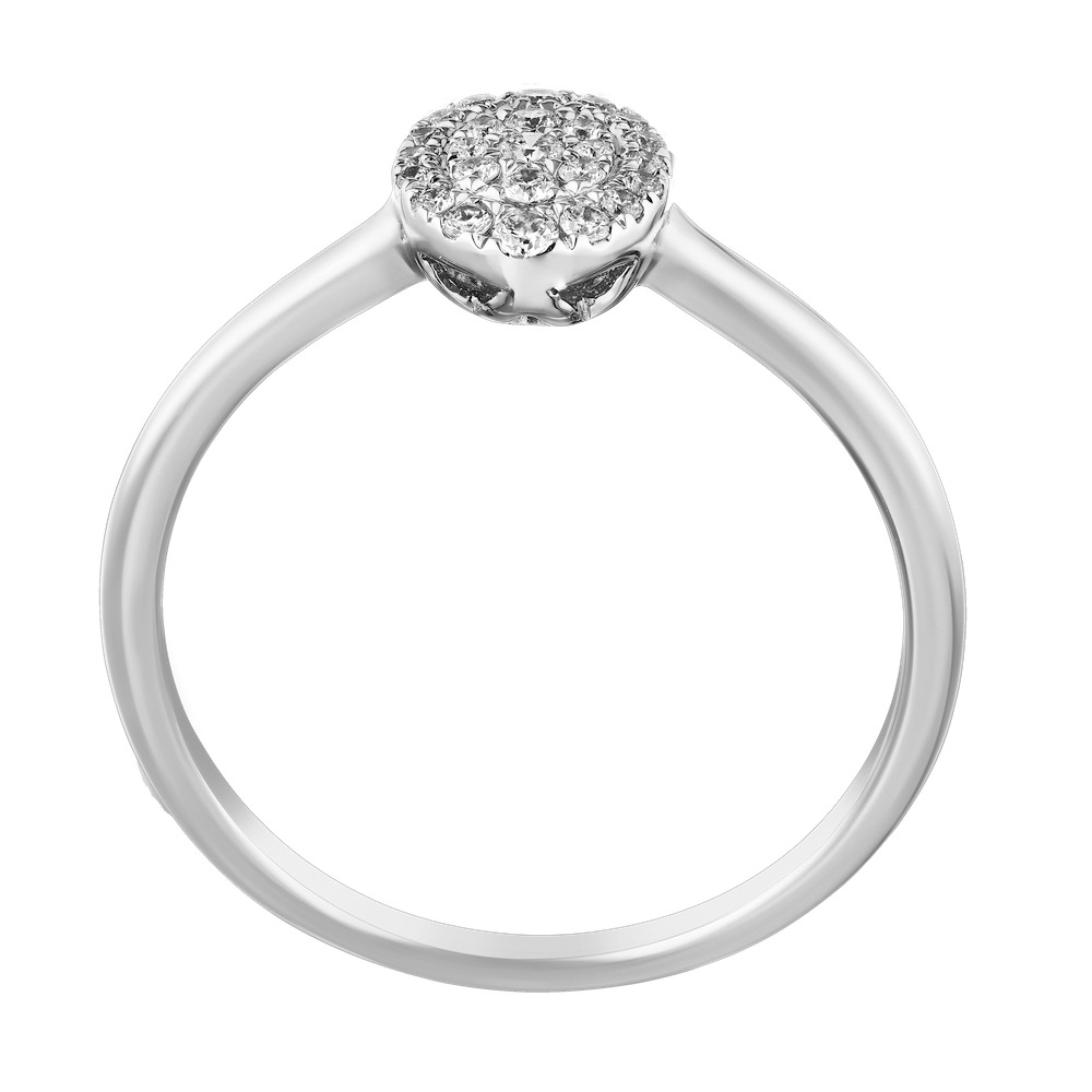 14k White Gold Ring Diamond 0.19 Ctw Ring