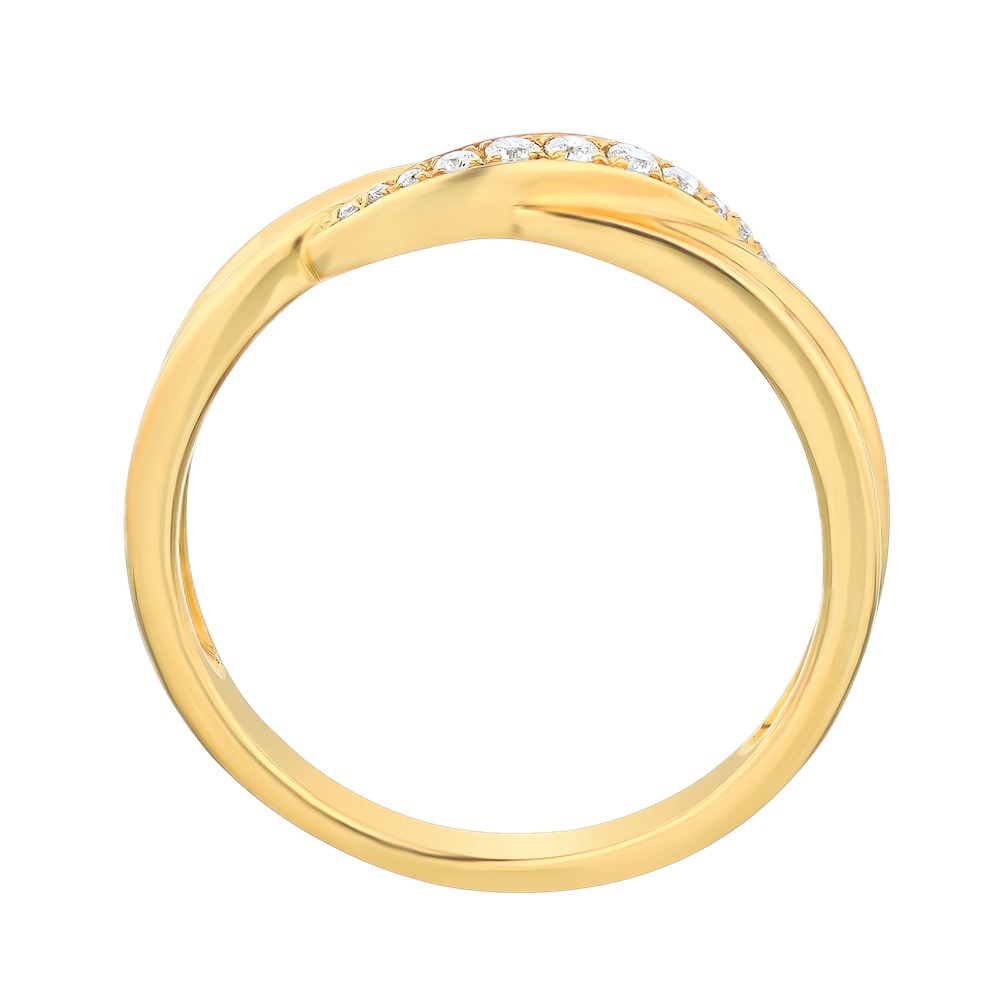 14k Yellow Gold Ring Diamond 0.10 Ctw Ring