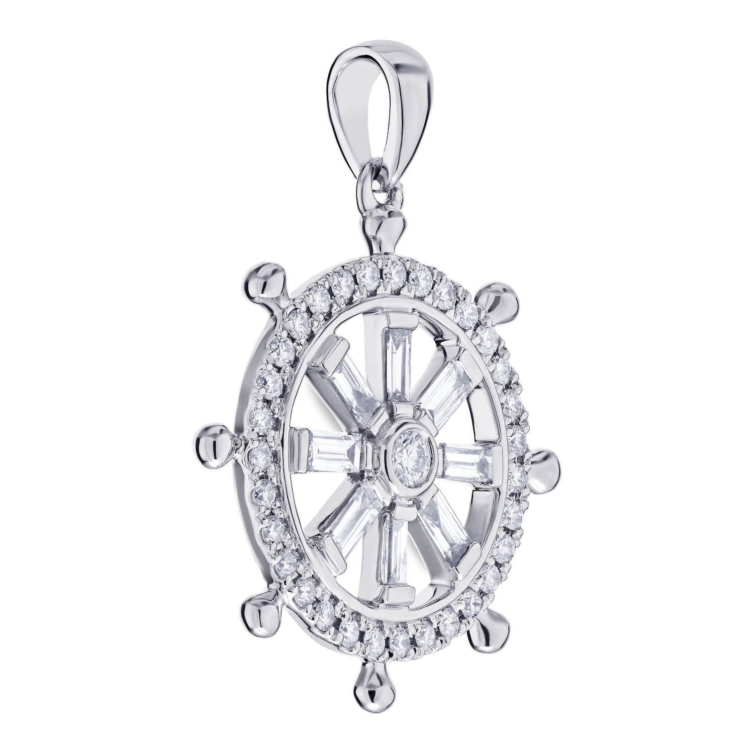 BluSea&trade; 14k White Gold Pendant 6007750 Diamond 0.50 Ctw