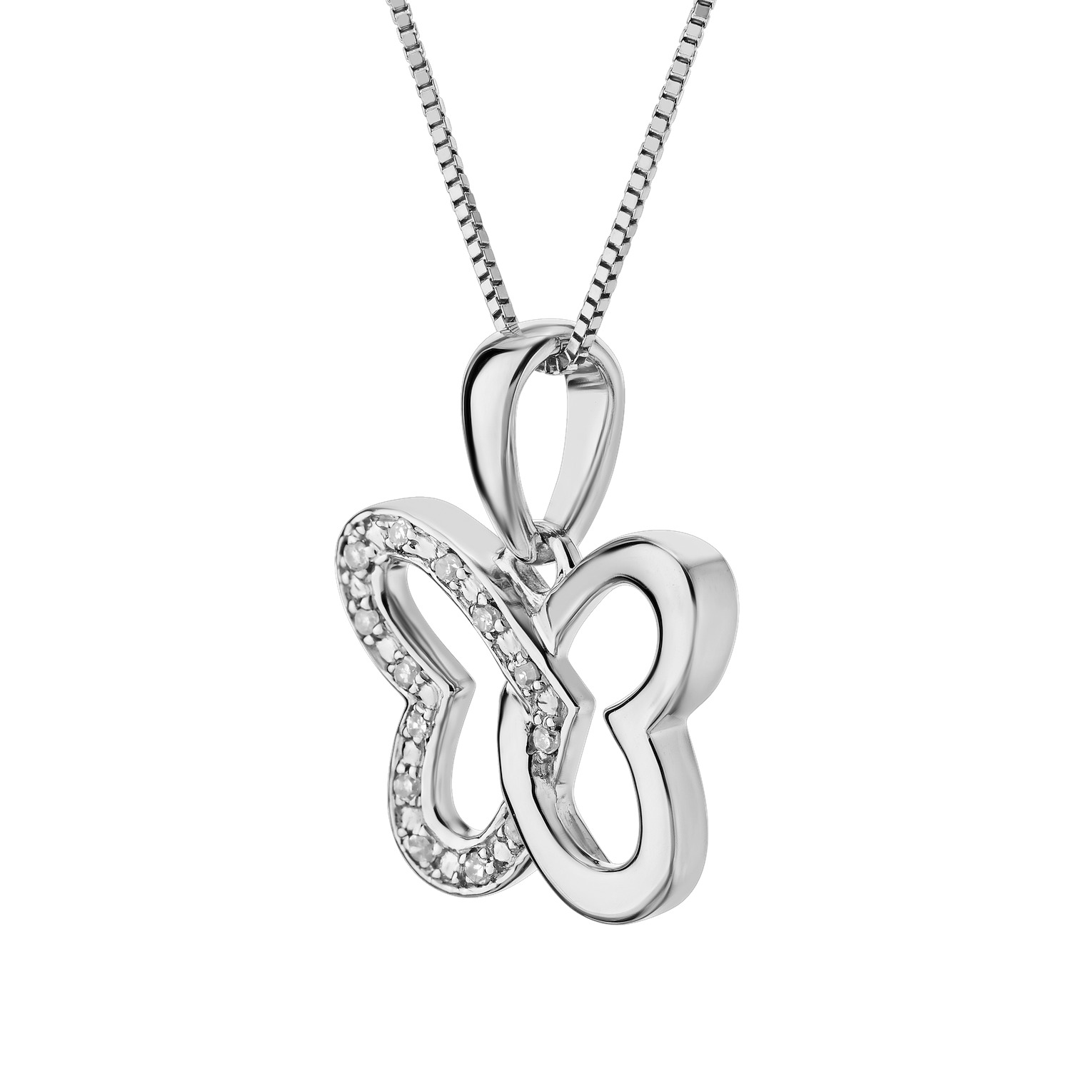 ZooLightful&trade; 10K White Gold 60805A5 Pendant Diamond 0.05 Ctw