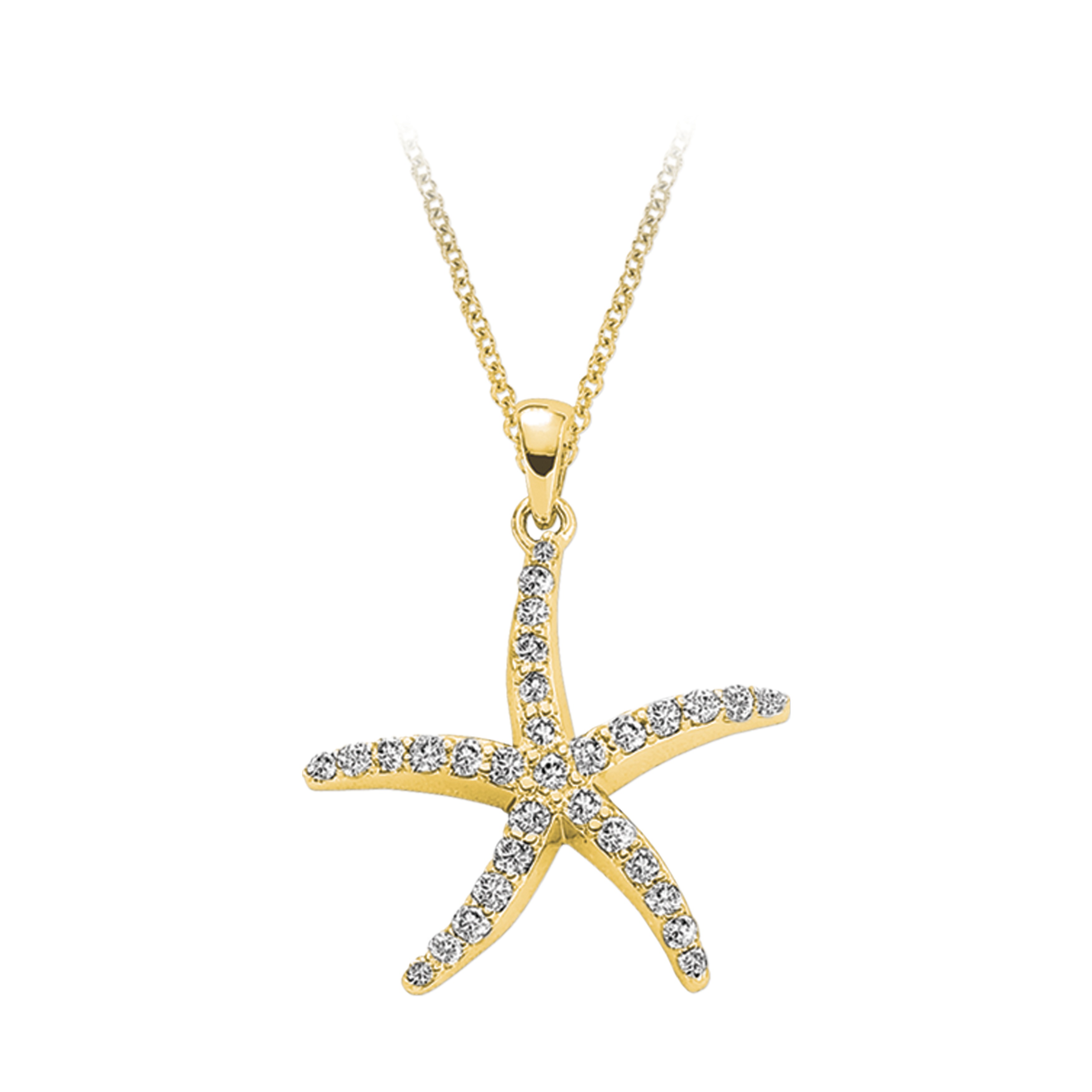 OCEANITY &trade; 14k Yellow Gold Pendant Diamond 1.00 Ctw Available in White, Rose or Yellow Gold