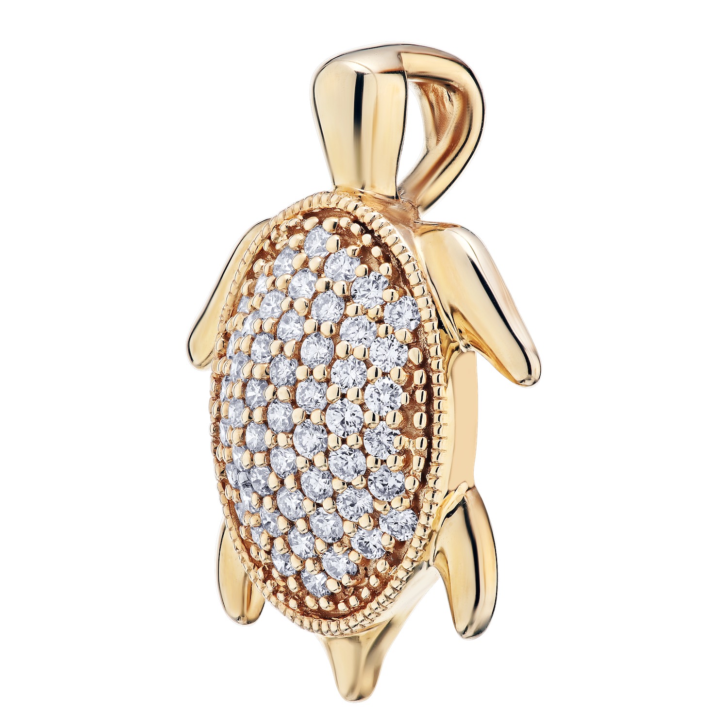 OCEANITY &trade; 14k Yellow Gold Pendant Diamond 0.33 Ctw Available in White, Rose or Yellow Gold