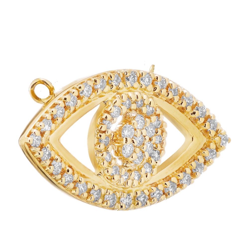 14k Yellow Gold Pendant Diamond 0.25 Ctw Pendant