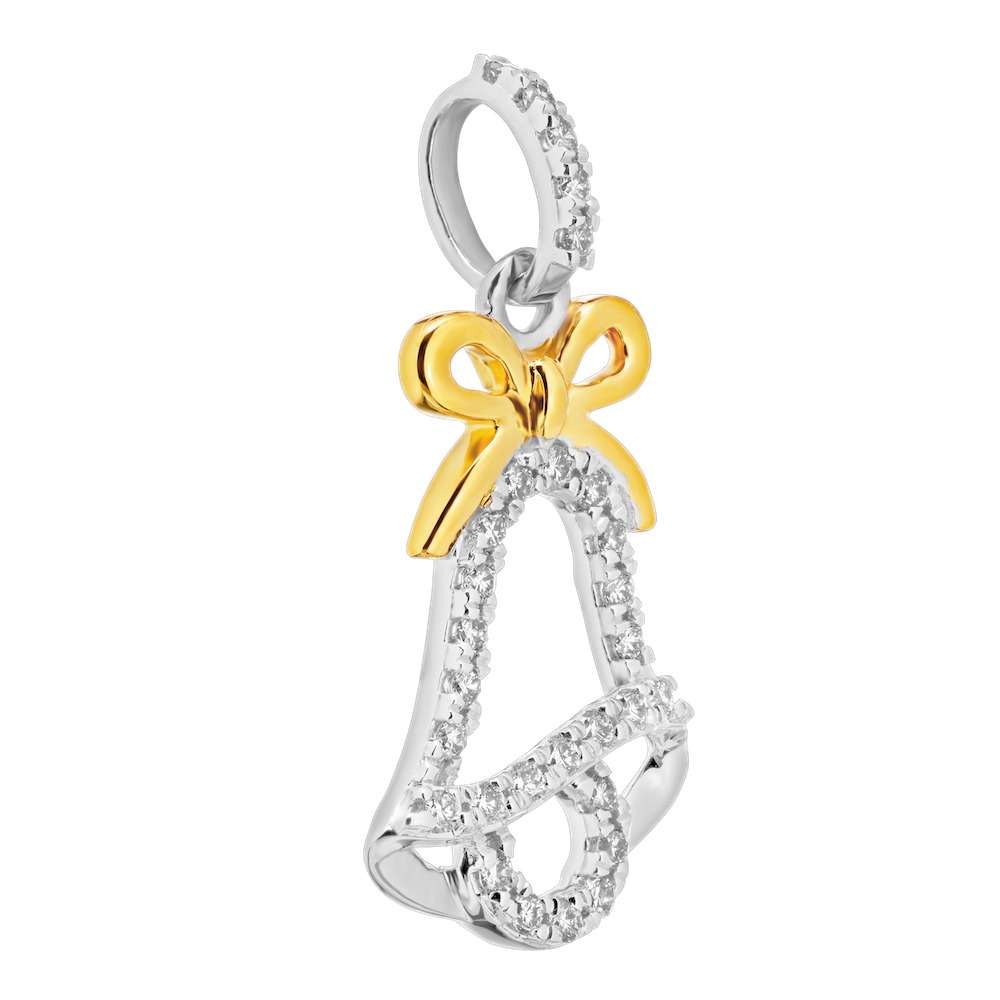 14k Two Tone Pendant Diamond 0.20 Ctw Pendant