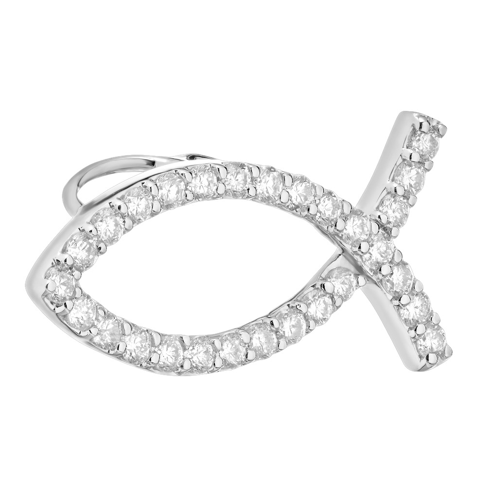 OCEANITY &trade; 14k White Gold Pendant Diamond 0.50 Ctw Available in White, Rose or Yellow Gold