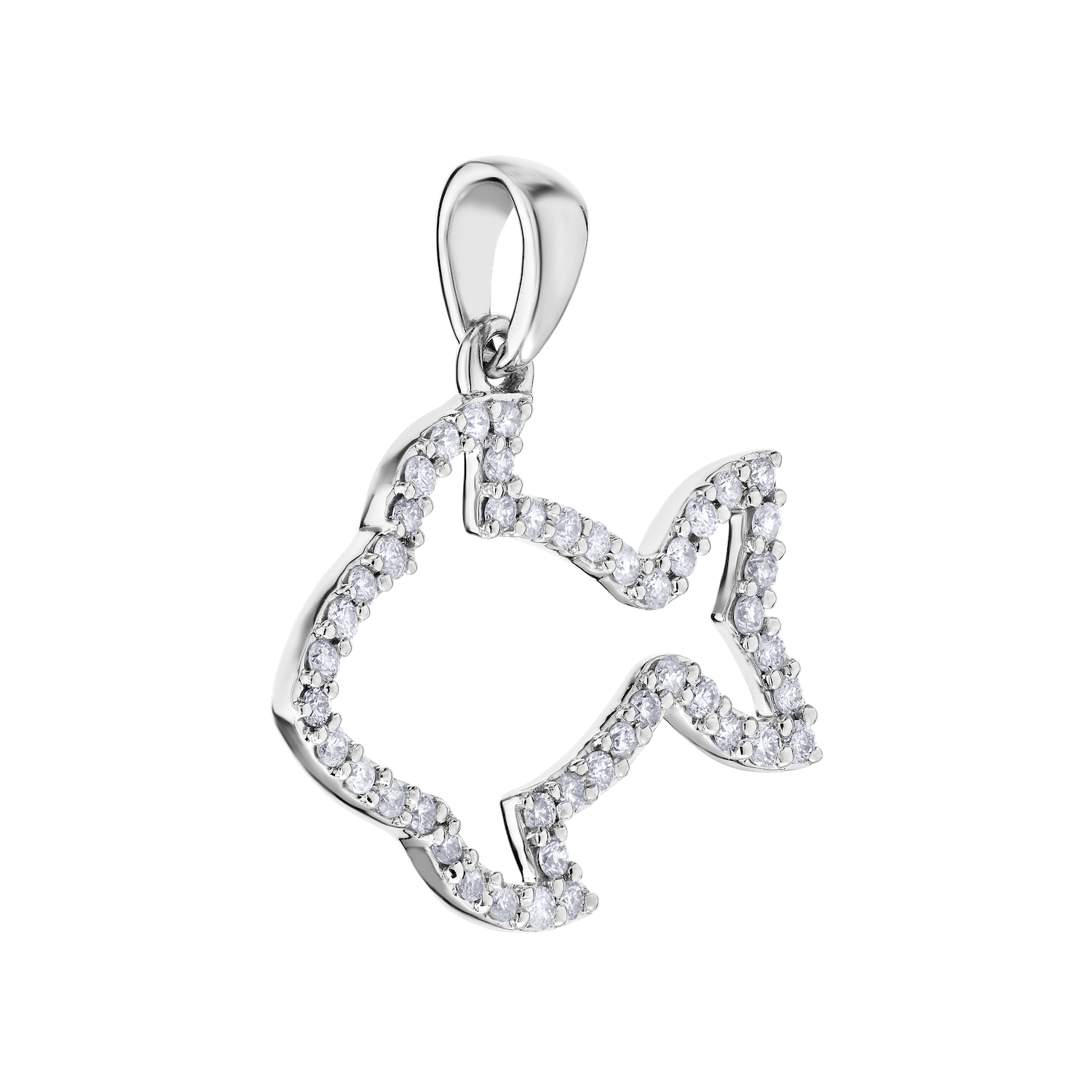 OCEANITY &trade; 14k White Gold Pendant Diamond 0.25 Ctw Available in White, Rose or Yellow Gold