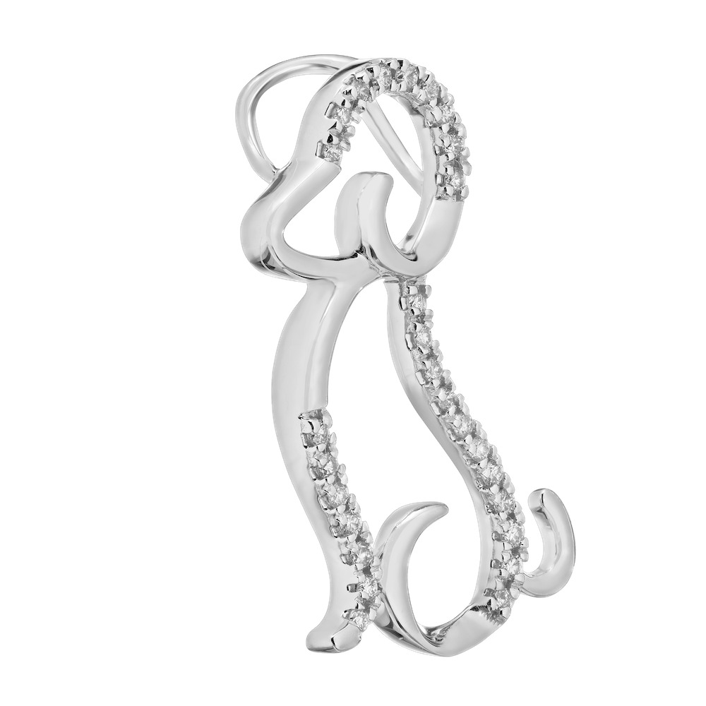 ZooLightful&trade; 14K White Gold 698620 Pendant Diamond 0.20 Ctw