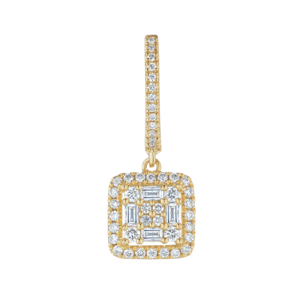 Ear: 14KY Rd.& Bugget Dangle 98St. 0.50Ctw