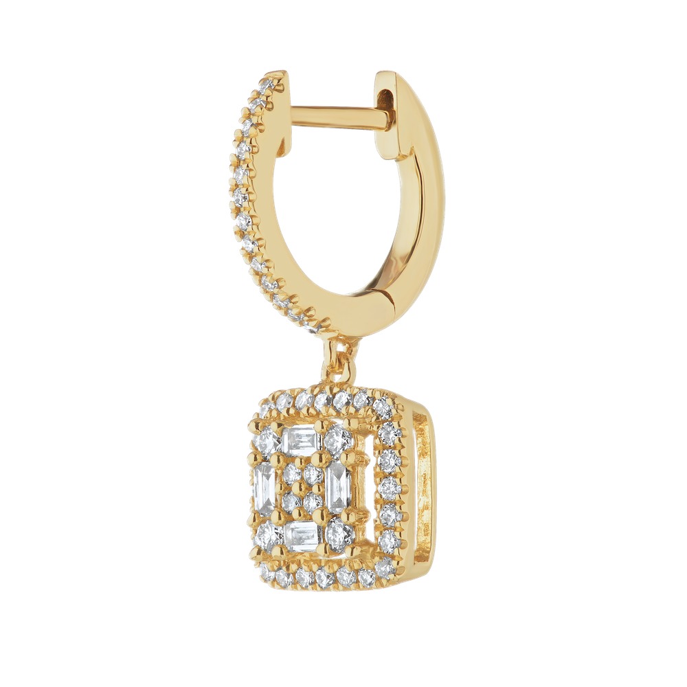 Ear: 14KY Rd.& Bugget Dangle 98St. 0.50Ctw