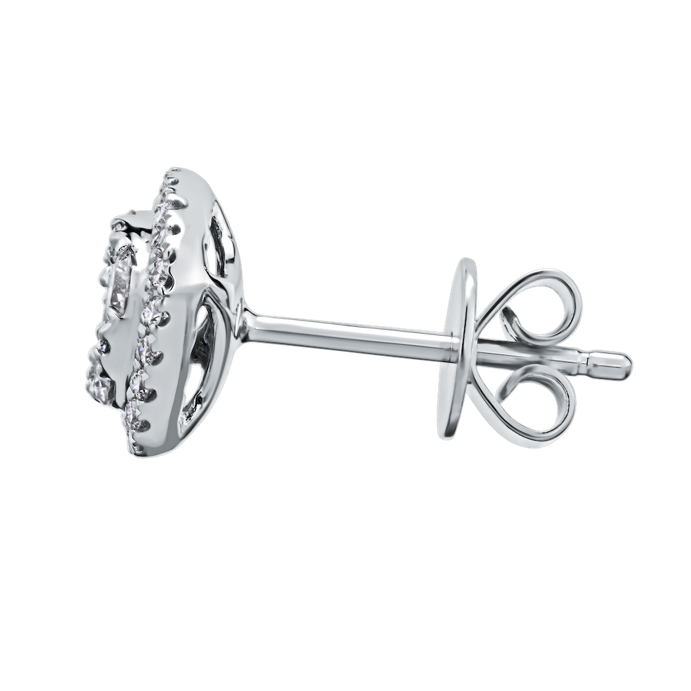 Ear: 14KW Rd66 1Ctw Cluster Cu Shaped