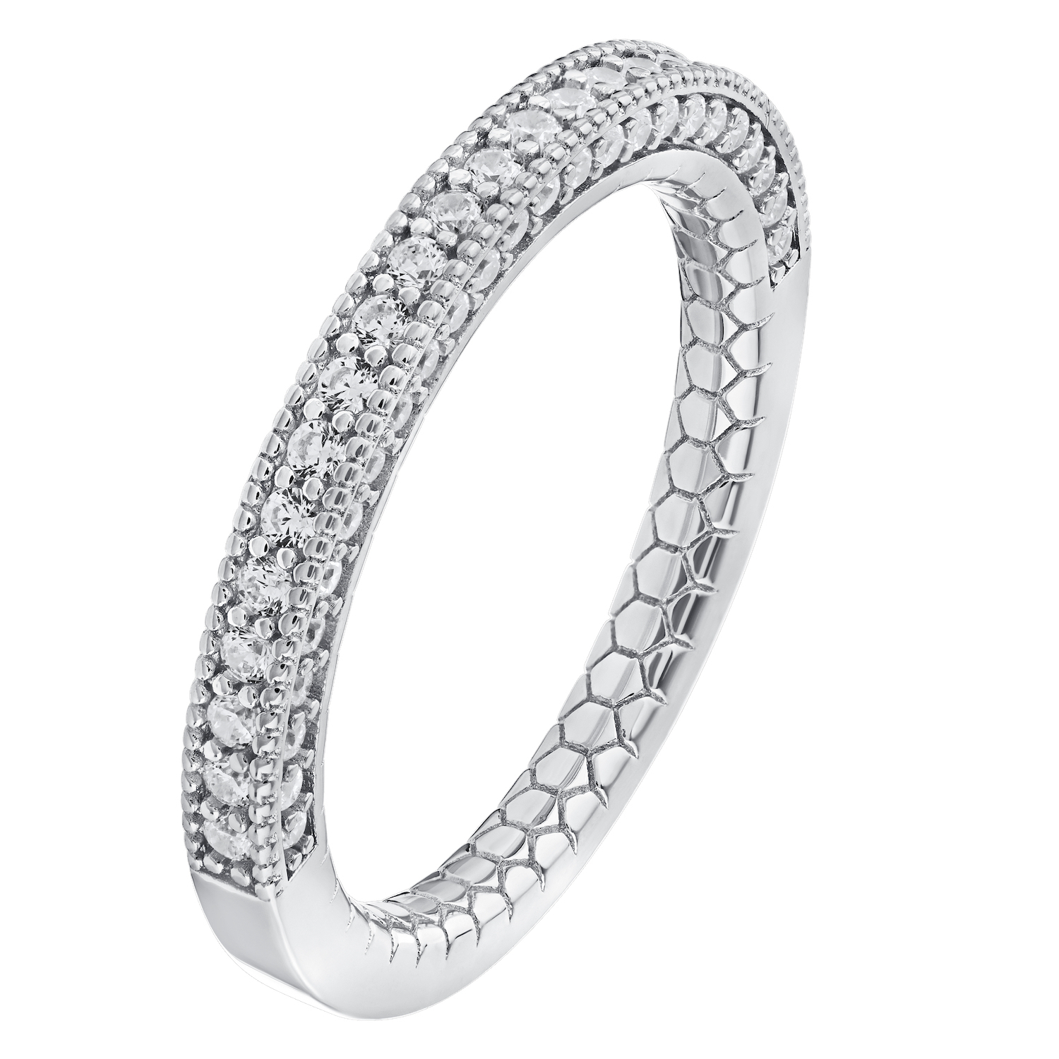 Enchanted Love&trade; 14KW White Gold Diamond 0.50 Ctw Engagement Ring