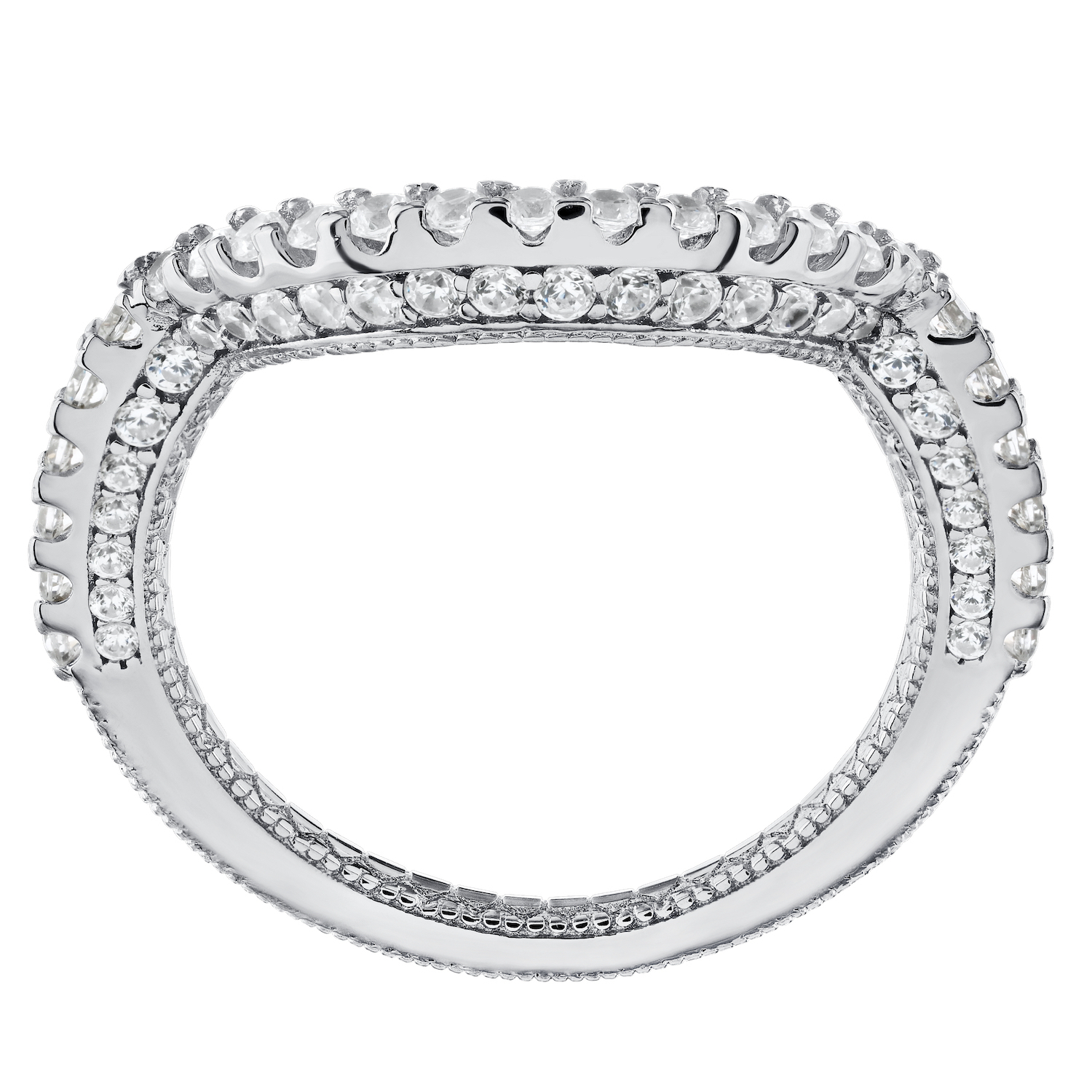 Enchanted Love&trade; 14KW White Gold Diamond 0.65 Ctw Ring Ring Engagement Ring