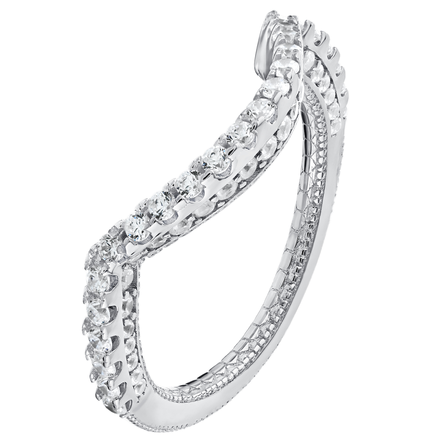 Enchanted Love&trade; 14KW White Gold Diamond 0.65 Ctw Ring Ring Engagement Ring