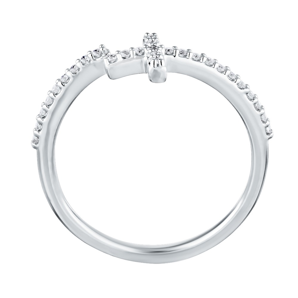 14k White Gold Ring Diamond 0.25 Ctw Ring