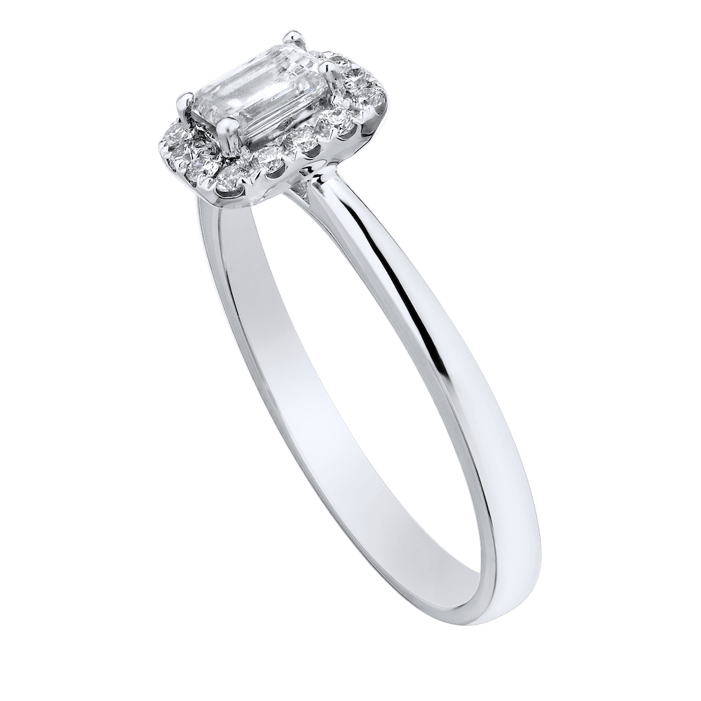 14KW White Gold Diamond Engagement Ring 1.65 Ctw