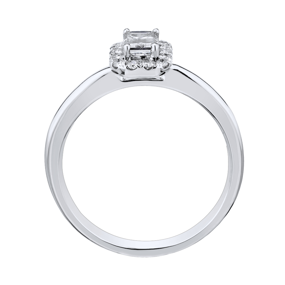 14KW White Gold Diamond Engagement Ring 1.65 Ctw