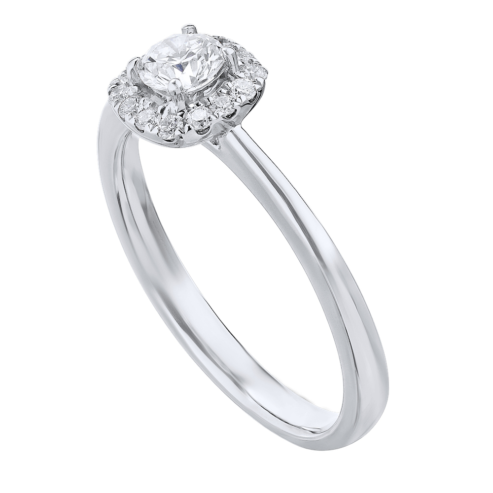 14KW White Gold Diamond Engagement Ring 1.65 Ctw