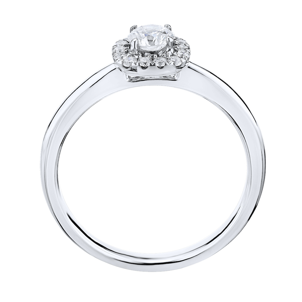 14KW White Gold Diamond Engagement Ring 1.65 Ctw