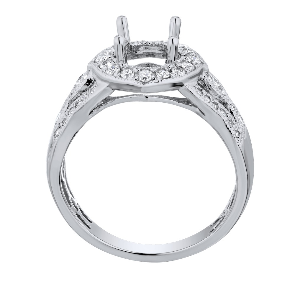 Enchanted Love&trade; 14k White Gold Diamond Engagement Ring 0.40 Ctw