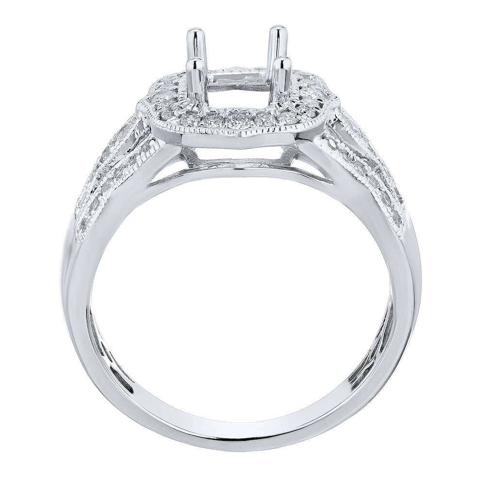 Enchanted Love&trade; 14k White Gold Diamond Engagement Ring 0.40 Ctw
