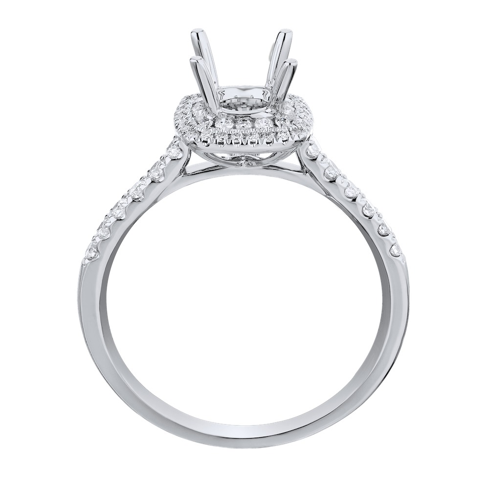 Enchanted Love&trade; 14k White Gold Diamond Engagement Ring 0.33 Ctw