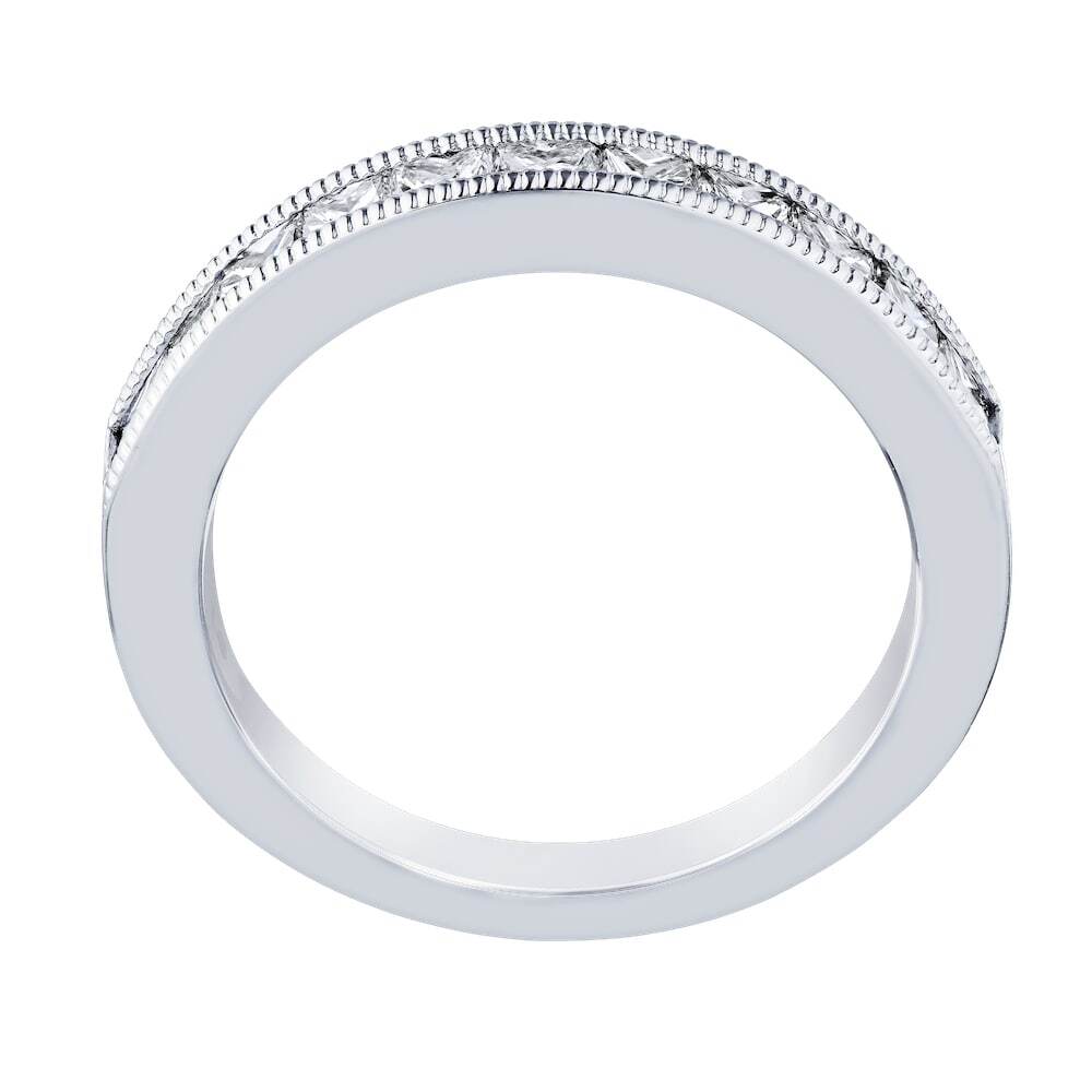 Eternal Joy&trade; SUPERIOR 14K White Gold 11 Stone Princess Cut Channel Set Closed Ended Diamond 0.33 Ctw