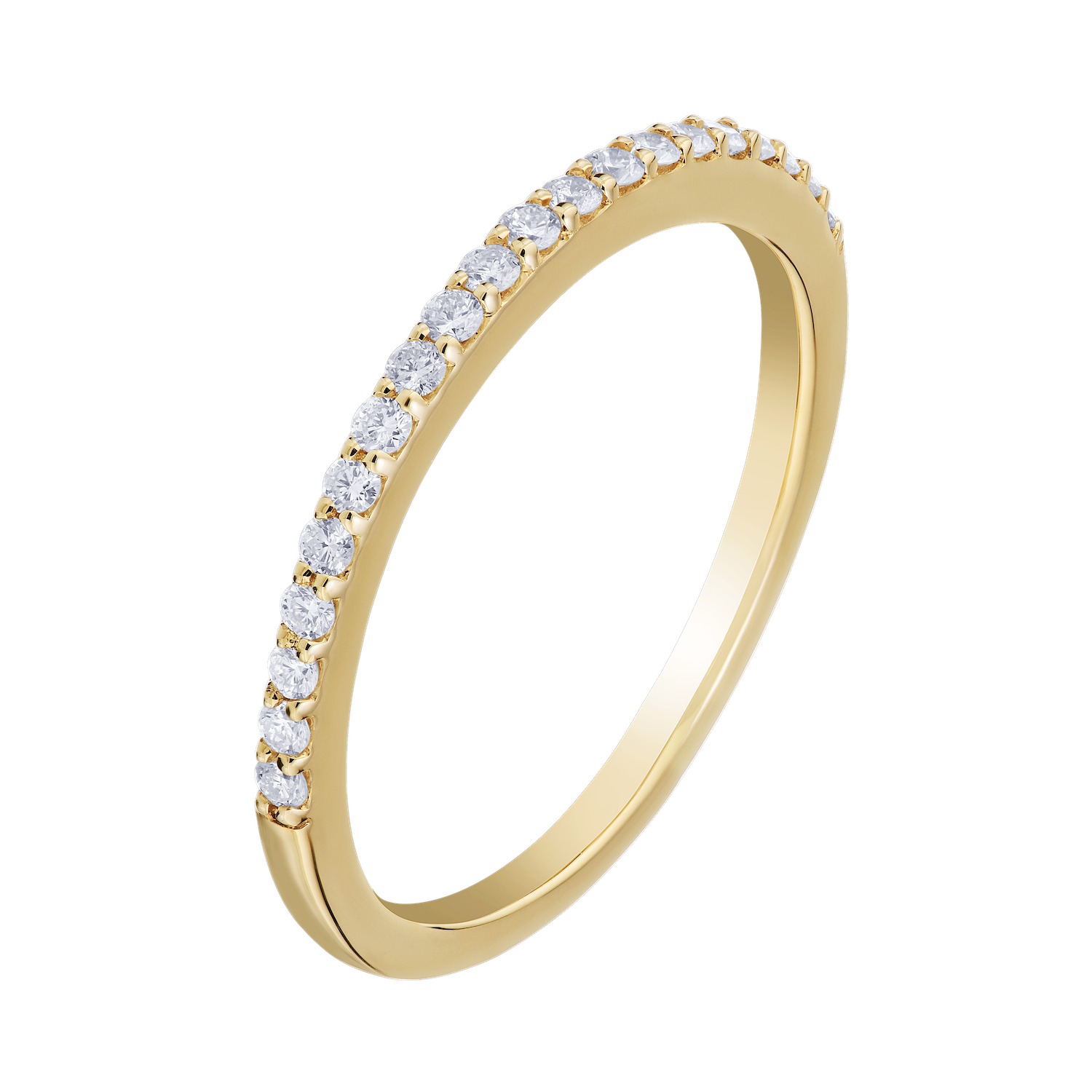 Multiplicity&trade; 14K Yellow Gold Matching Diamond Wedding Band 0.21 Ctw Diamond