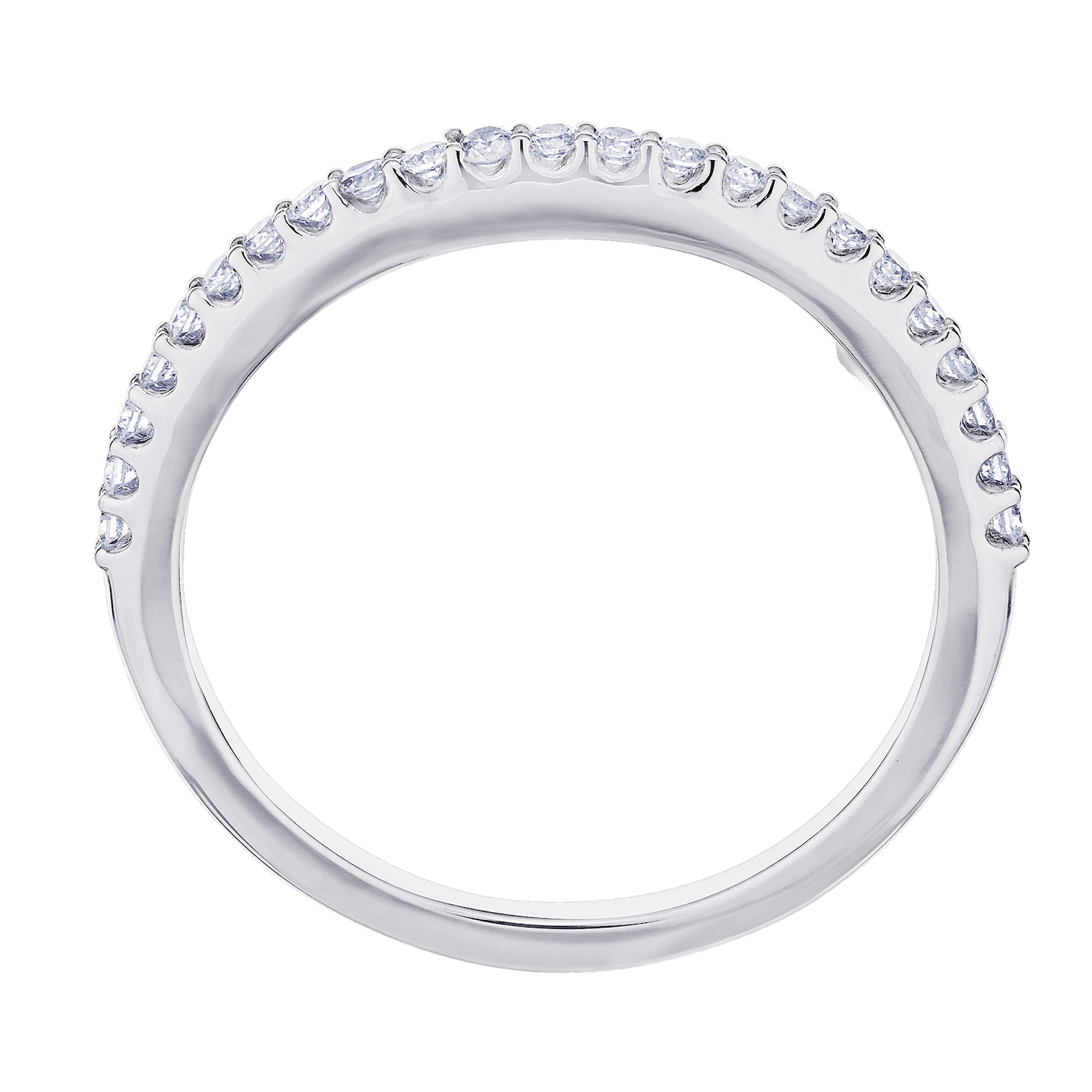 Multiplicity&trade; 14K White Gold Matching Diamond Wedding Band 0.19 Ctw Diamond