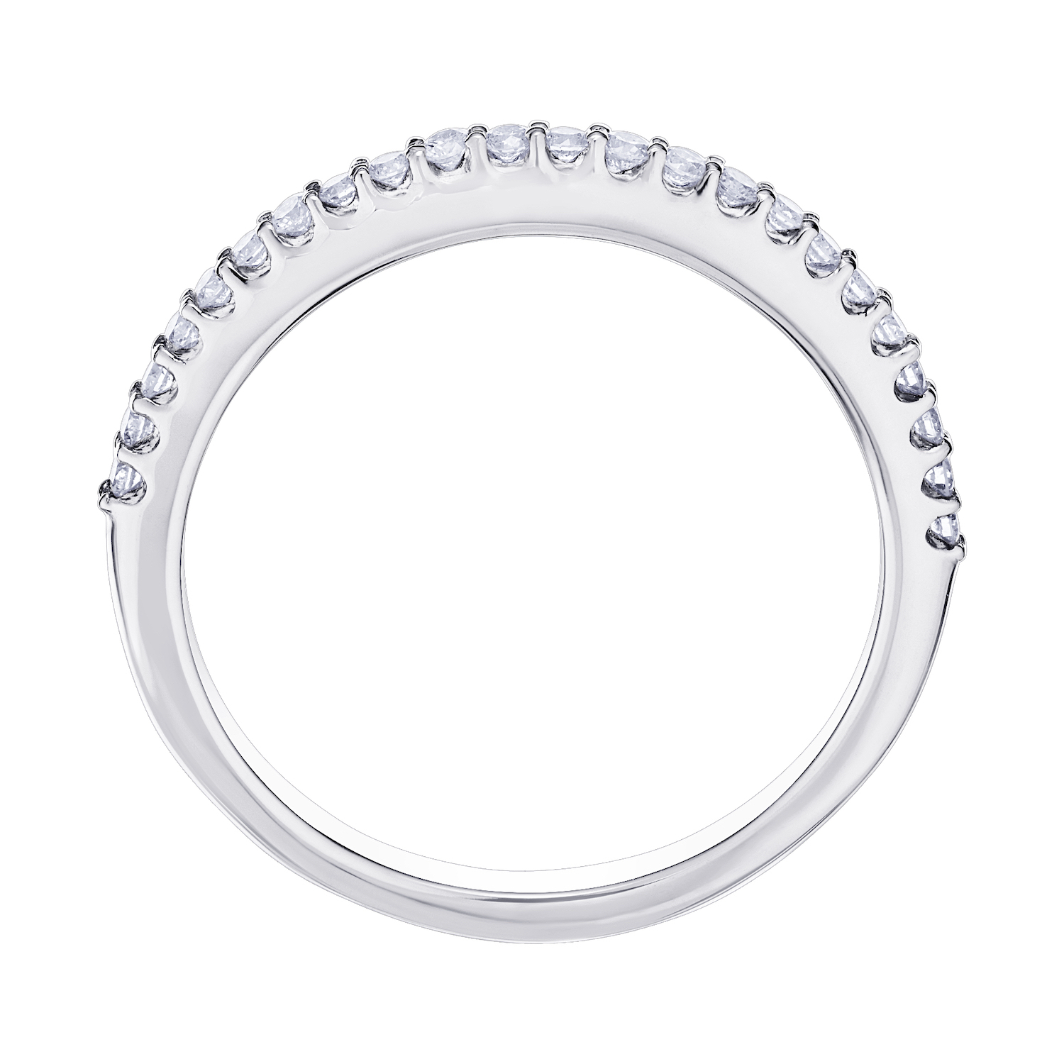 Multiplicity&trade; 14K White Gold Matching Diamond Wedding Band 0.19 Ctw Diamond
