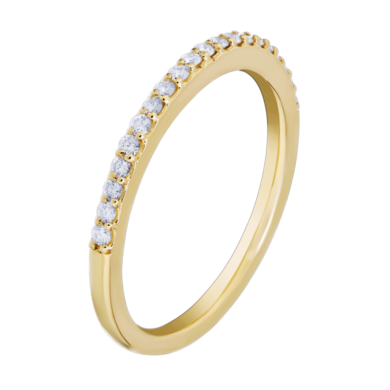 Multiplicity&trade; 14K Yellow Gold Matching Diamond Band 0.21 Ctw Diamond