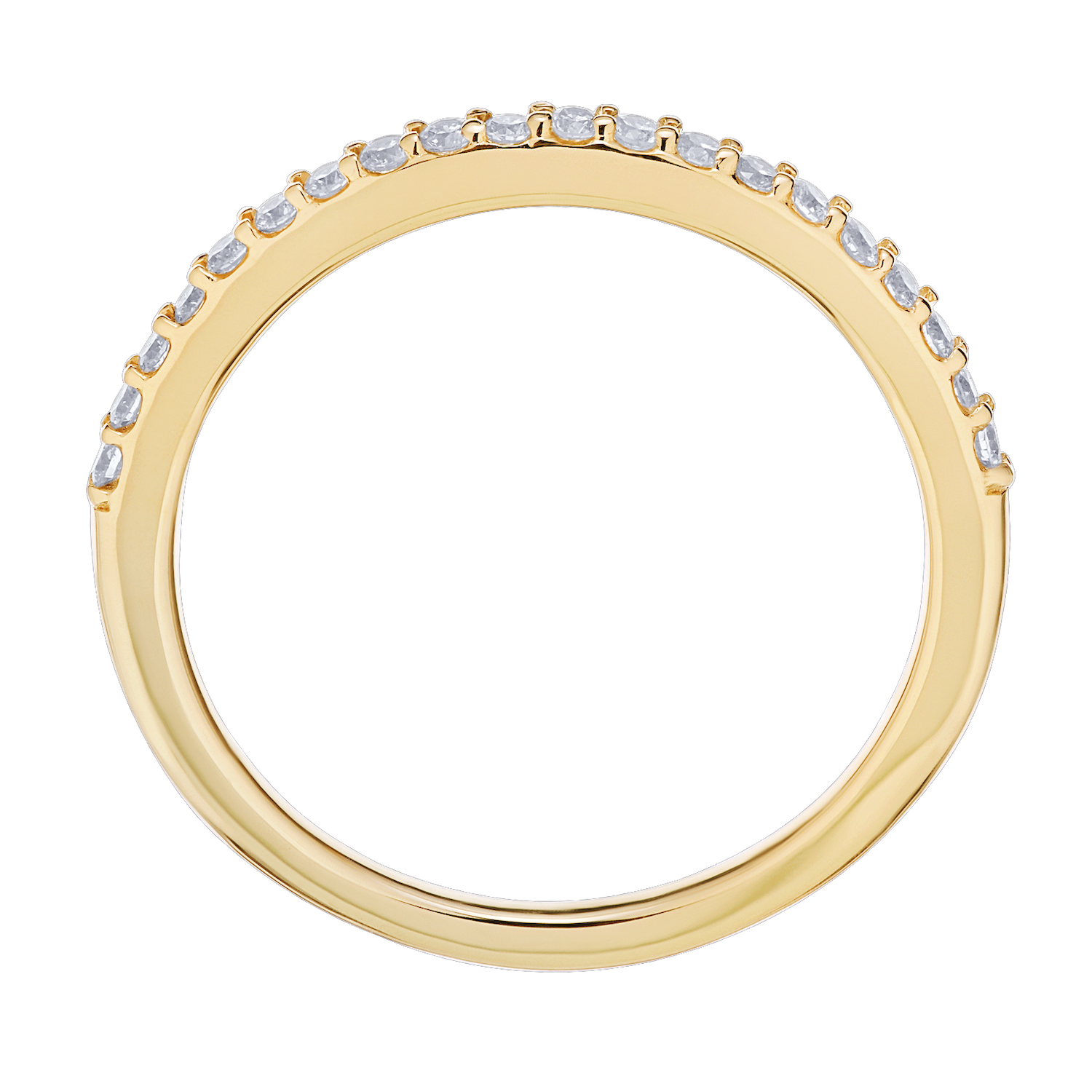 Multiplicity&trade; 14K Yellow Gold Matching Diamond Band 0.21 Ctw Diamond