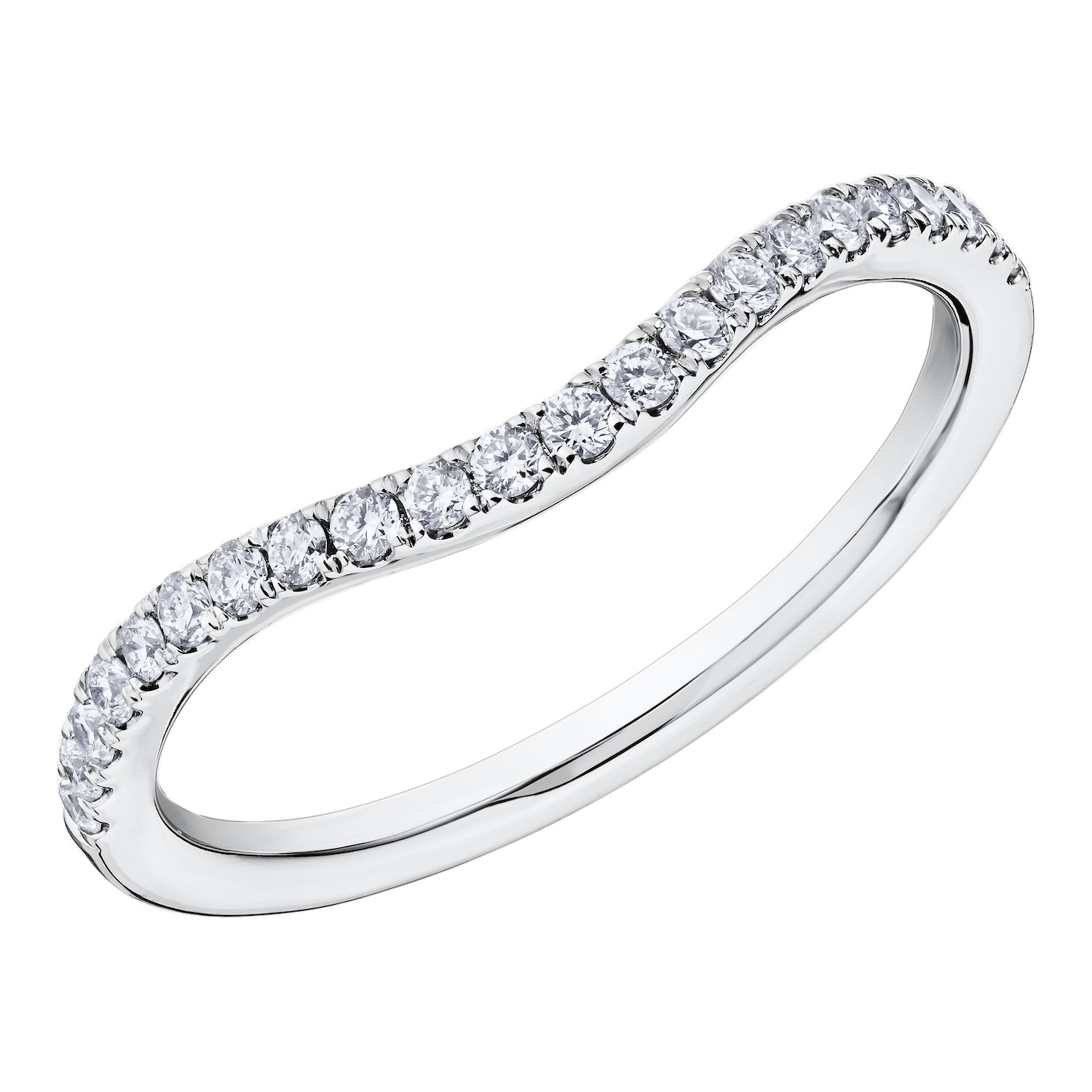 Eternal Fire&trade; 14k White Gold Matching Wedding Ring Diamond 0.40 Ctw