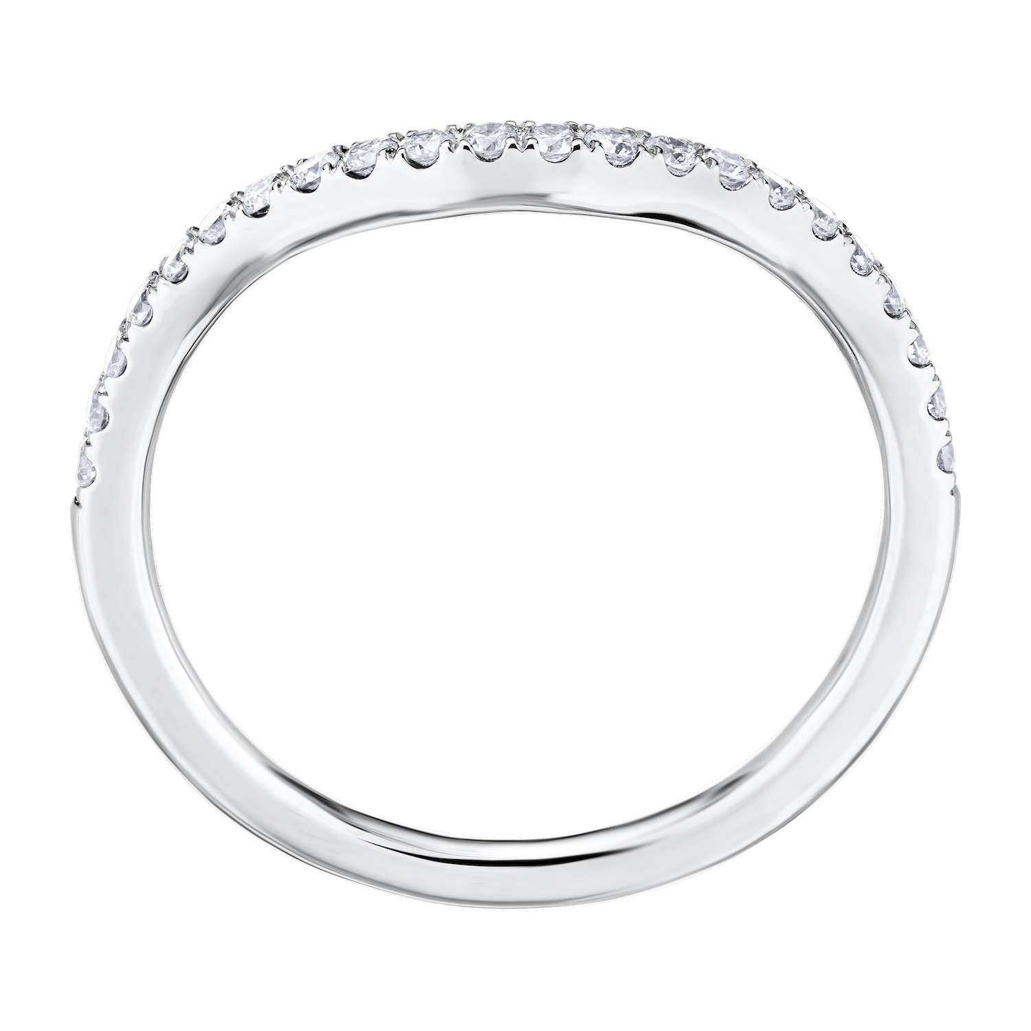 Eternal Fire&trade; 14k White Gold Matching Wedding Ring Diamond 0.40 Ctw